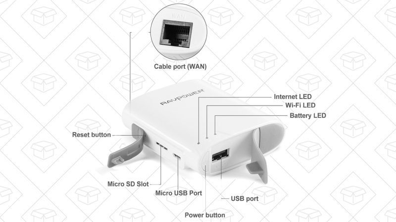 RAVPower FileHub, $28 con código DWZ73QET